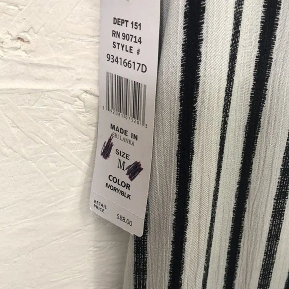 MSK women black/white dress size M, NWT - Picture 7 of 11